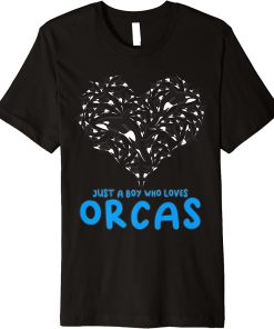 Just a Boy who loves Orcas Men Premium T-Shirt